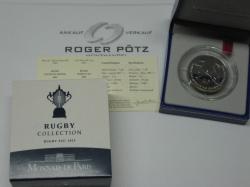 0,25 Euro Frankreich Silber st 2007 Rugby WM