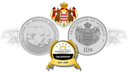 10 Euro 2003 Monaco Rainier III Silber PP 10 Euro 2003 Monaco Rainier III Silber PP