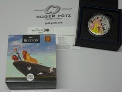 10 Euro 2024 Silber coloriert Disney König der Löwen PP Barrenform (Kopie)