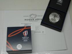 10 Euro Rugby Emblem 2022 Silber PP Frankreich