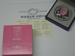 10 Euro Frankreich Silber PP 2009 Rugby coloriert