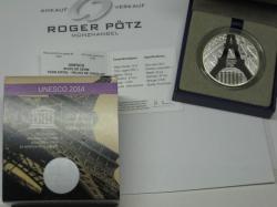 10 Euro UNESCO Eiffelturm Silber PP 2014 Frankreich