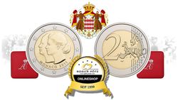 2 Euro 2011 Monaco Hochzeit im Etui 2 Euro 2011 Monaco Hochzeit im Etui