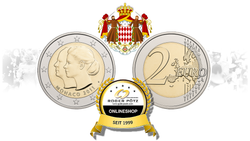 2 Euro 2011 Monaco Hochzeit in Kapsel 2 Euro 2011 Monaco Hochzeit in Kapsel