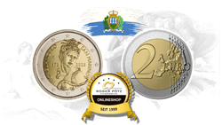 2 Euro 2025 Michelangelo Reverse Proof San Marino 2 Euro 2025 Michelangelo Reverse Proof San Marino