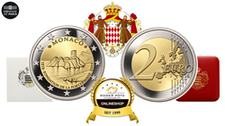 2 Euro Monaco 2015 Bau des Schlosses original 2 Euro Monaco 2015 Bau des Schlosses original
