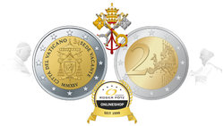 2 Euro Vatikan 2025 Sedisvakanz Sede Vacante stempelglanz 2 Euro Vatikan 2025 Sedisvakanz Sede Vacante stempelglanz