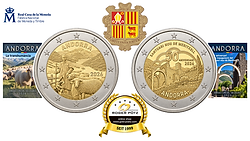 2 x 2 Euro 2026 Meritxell und Almwirtschaft Coincard Andorra 2 x 2 Euro 2026 Meritxell und Almwirtschaft Coincard Andorra