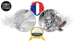 20 Euro Shakespeare Silber High Relief PP 2022 Frankreich 20 Euro Shakespeare Silber High Relief PP 2022 Frankreich