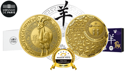 200 Euro Jahr der Ziege Gold PP 2027 Frankreich 200 Euro Jahr der Ziege Gold PP 2027 Frankreich