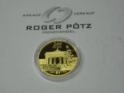 200 Euro 2009 Gold PP Frankreich Europa Mauerfall 200 Euro 2009 Gold PP Frankreich Europa Mauerfall