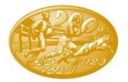 200 Euro 2023 Gold 200 Jahre Rugby PP   