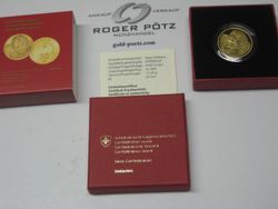 50 Franken Gold 2017 Bernhardiner Barry Schweiz 50 Franken Gold 2017 Bernhardiner Barry Schweiz