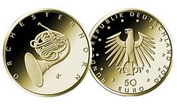 50 Euro BRD Gold PP 2019 Hammerflügel - Serie Musikinstrumente