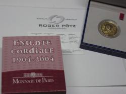 20 Euro Frankreich Gold PP 2004 Entente Cordiale