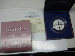 20 Euro 2008 Silber 5 Unzen PP Lourdes Frankreich 