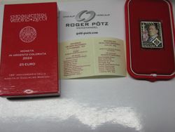 25 Euro Marconi 2024 Silber coloriert PP Vatikan 25 Euro Marconi 2024 Silber coloriert PP Vatikan