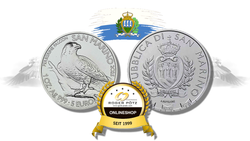 5 Euro 1 Feinunze Silber 2025 st Wanderfalke San Marino 5 Euro 1 Feinunze Silber 2025 st Wanderfalke San Marino