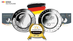 5 x 10 Euro BRD PP 2019 In der Luft mit Polymerring Komplettsatz A D F G J 5 x 10 Euro BRD PP 2019 In der Luft mit Polymerring Komplettsatz A D F G J