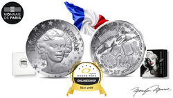 50 Euro Marilyn Monroe Silber 5 Unzen PP 2026 Frankreich 50 Euro Marilyn Monroe Silber 5 Unzen PP 2026 Frankreich