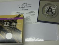 50 Euro UNESCO Eiffelturm Silber 5 Unzen PP 2014 Frankreich