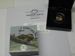 50 Euro Curtiss P-40 Gold PP 2023 Frankreich 