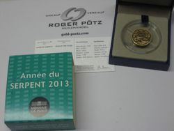 50 Euro Jahr der Schlange Gold PP 2013 Lunarserie I 50 Euro Jahr der Schlange Gold PP 2013 Lunarserie I
