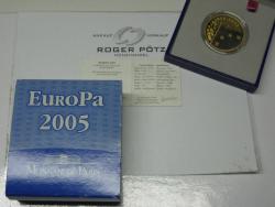 50 Euro Frankreich Gold PP 2005 Europa Blaue Flagge 