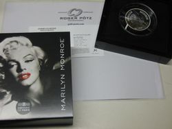 50 Euro Marilyn Monroe Silber 5 Unzen PP 2026 Frankreich 50 Euro Marilyn Monroe Silber 5 Unzen PP 2026 Frankreich