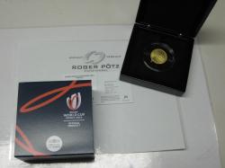 50 Euro Rugby Emblem Gold PP 2022 Frankreich