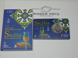 5 Euro Silber st 2021 Passito e Cannolo 