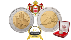 2 Euro Monaco 2026 PP Duché de Valentinois 2 Euro Monaco 2026 PP Duché de Valentinois